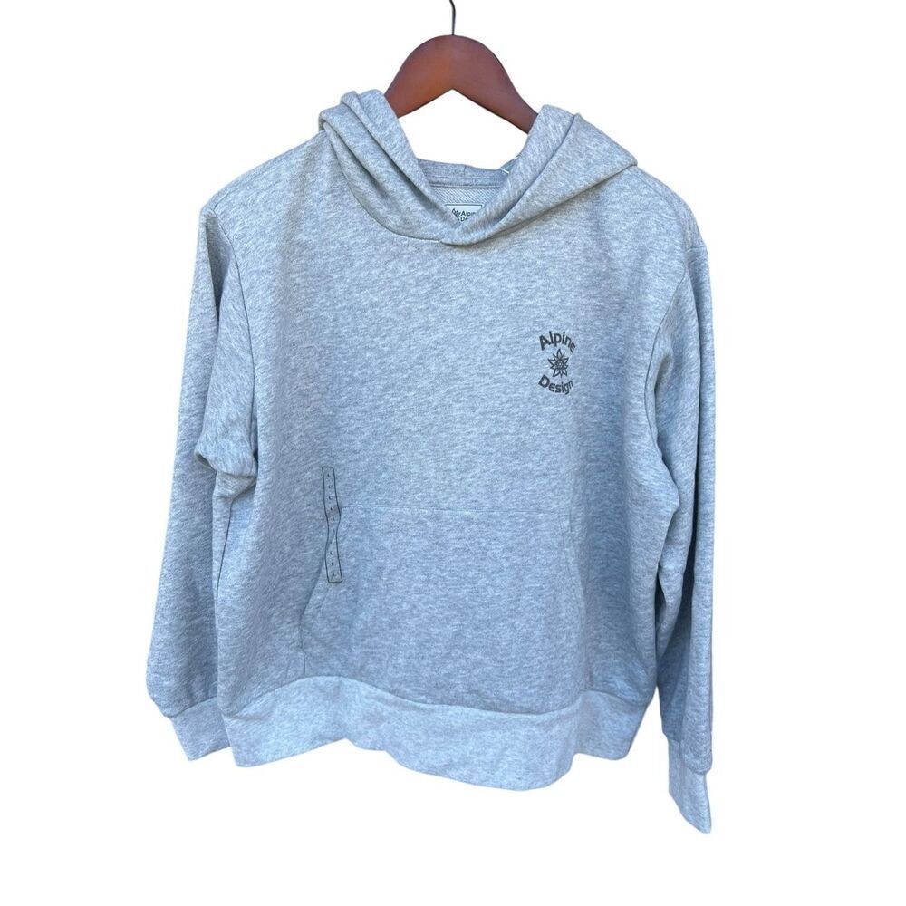 Alpine design women’s Large gray heather hike hoodie pull over SOFT new